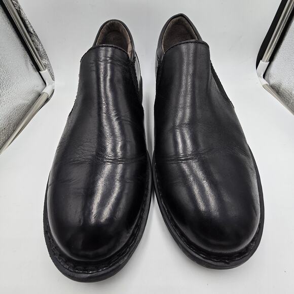 Born Leather Slip-On Low Shoe Boot Mens Sz 9M Black Comfort EUC Casual Work main image 7